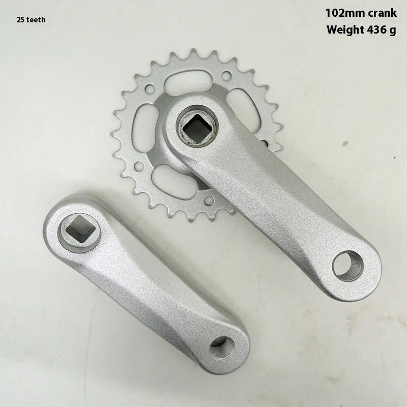 Children's bicycle crankset aluminium alloy with sprocket, 24-28 tooth, for electric vehicle