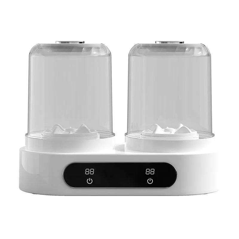 White double bucket mini underwear washing machine with USB power connection