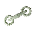 Blue TPR dog chew toy ring for puppies measuring 16cm by 5.8cm