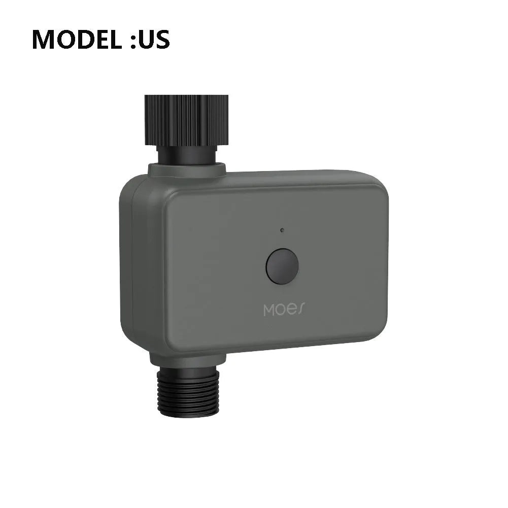 Bluetooth garden irrigation timer with smartphone app control for remote watering scheduling