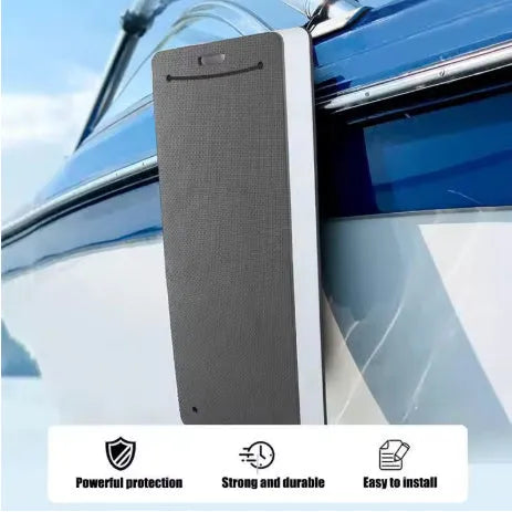 Blue EVA marine fender for boat and dock protection with anti-collision design