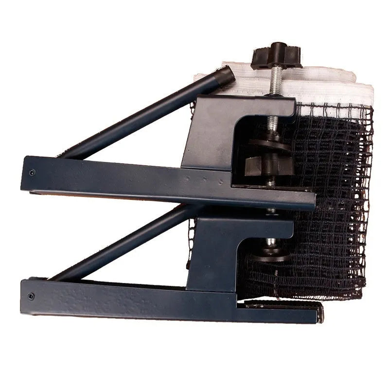 Universal thickened large table tennis post clip and grid frame set in indoor open grid colour.