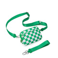 Women's crossbody bag in Oxford cloth, urban minimalist style, available in solid colours and plaid patterns