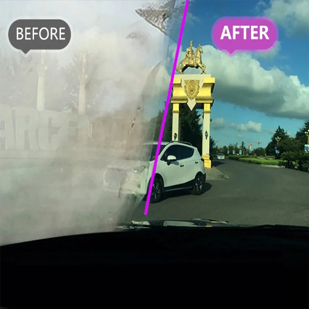 Car glass antifogging spray bottle for removing window condensation