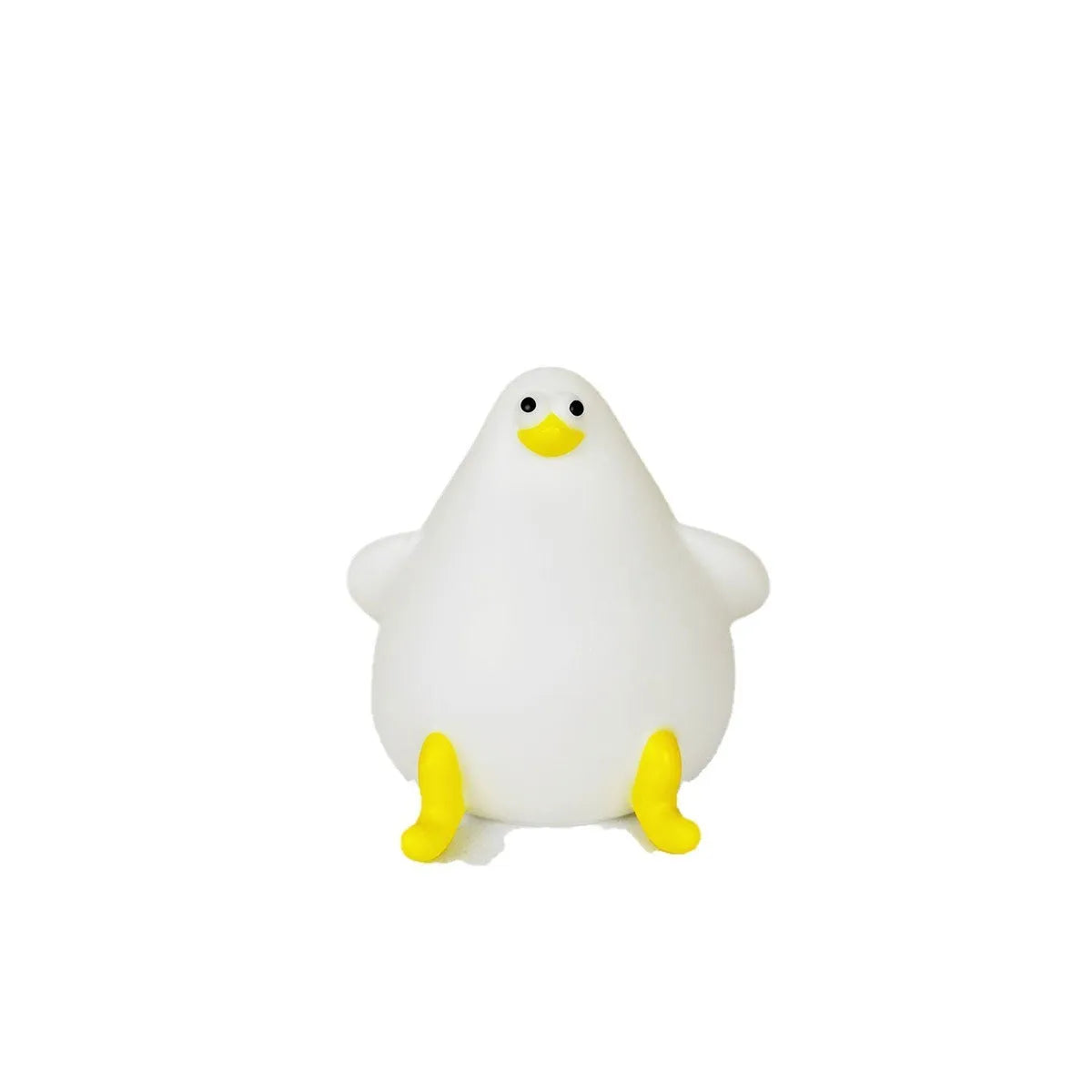 Cartoon silicone seagull night light with USB charging for kids bedside