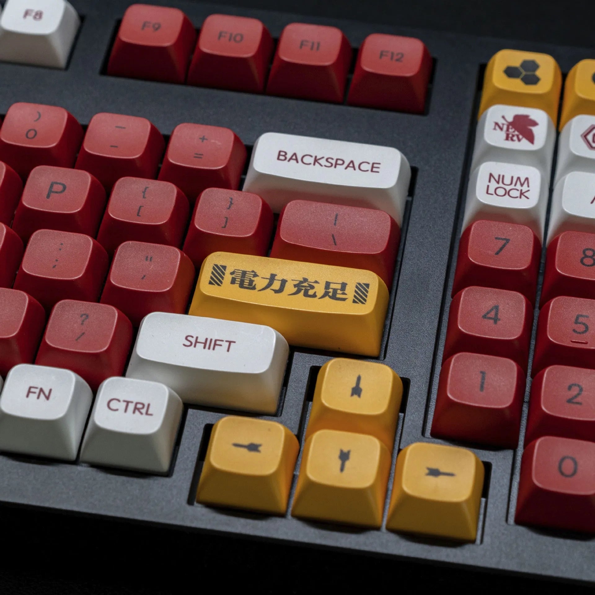 138 PBT key caps with sublimation printed boy and girl colour designs for mechanical keyboards