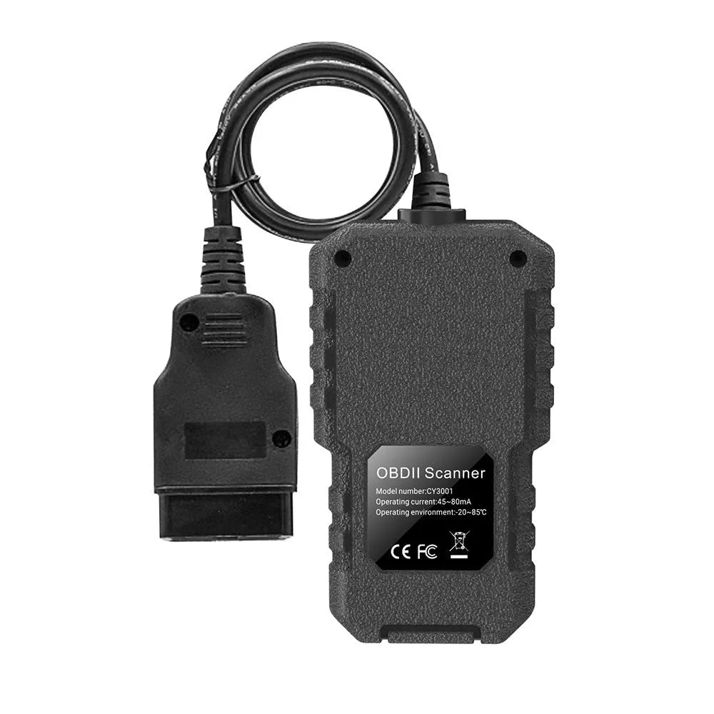 Black automobile malfunction diagnosis instrument code reader for general vehicles