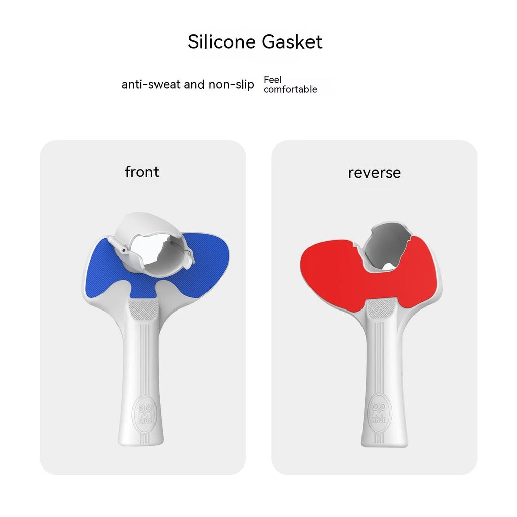 Red and blue plastic silicone PICO 4 VR controller table tennis racket hand grip accessory