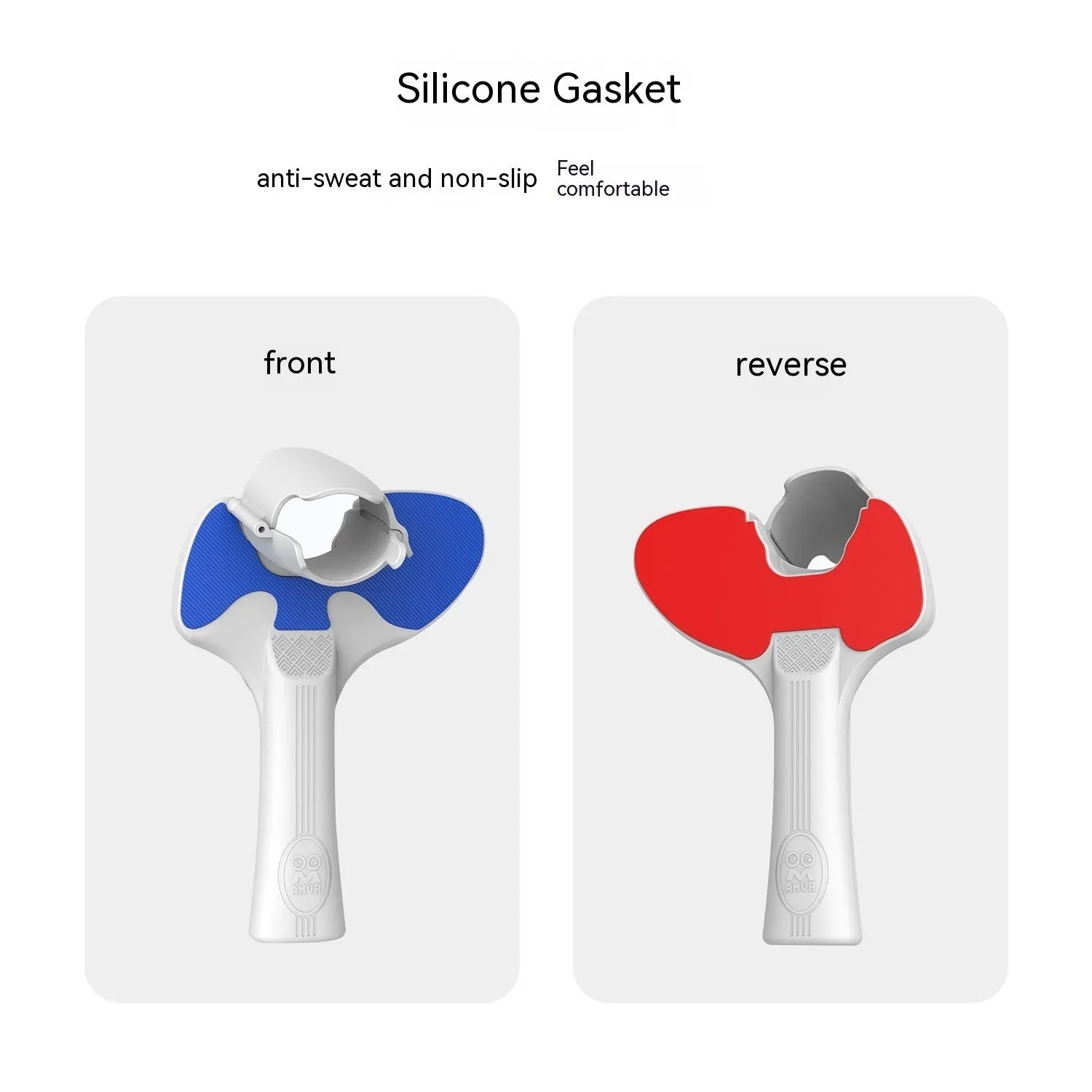 Red and blue plastic silicone PICO 4 VR controller table tennis racket hand grip accessory