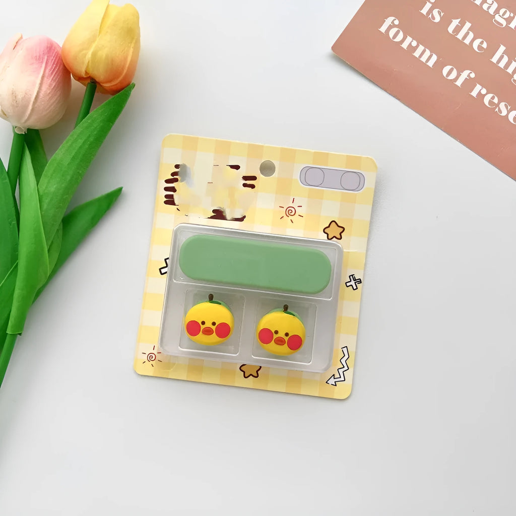 Plastic cartoon magnetic data cable fixer for desktop organisation, shown in one of ten available colour styles.