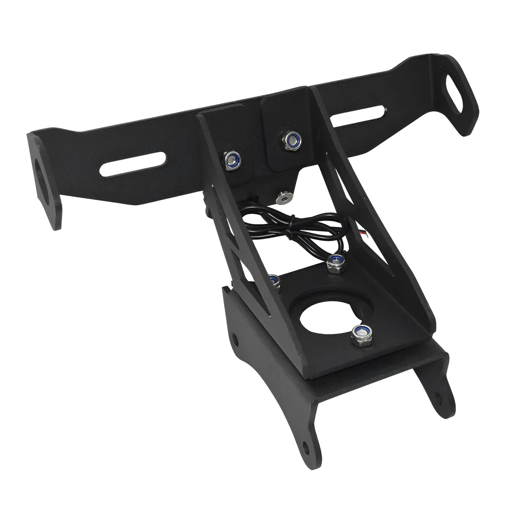 Black aluminium alloy license plate bracket for Honda motorcycle rear mounting