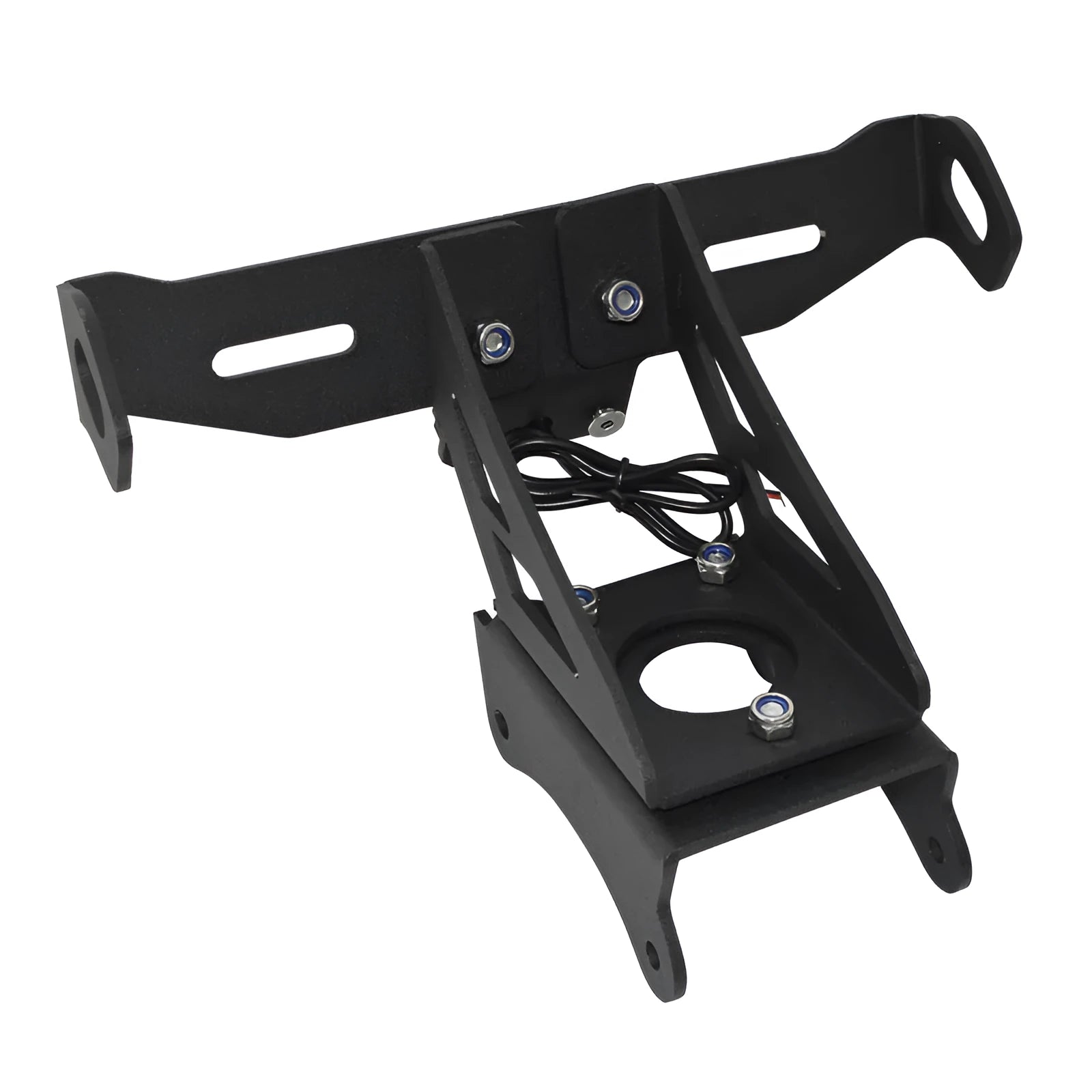 Black aluminium alloy license plate bracket for Honda motorcycle rear mounting