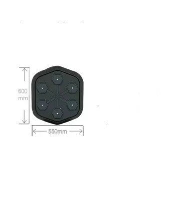 Black smart music boxing machine with Bluetooth connection and EVA construction