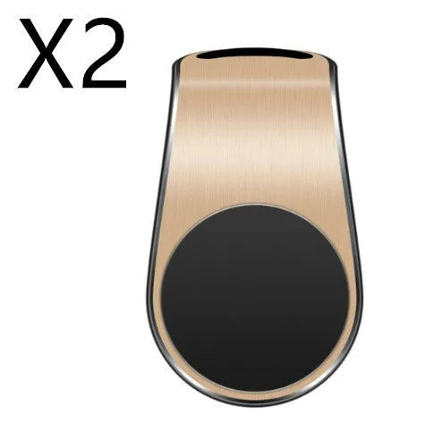 Car bracket phone holder with sticky gel pad in black mounted on car dashboard, universal fit for smartphones