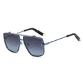 Twin-beam metal sunglasses for men with UV400 full frame in black and gold colour option