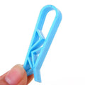 Ten white PP plastic garbage bag fixing clips for securing liners to bin rims