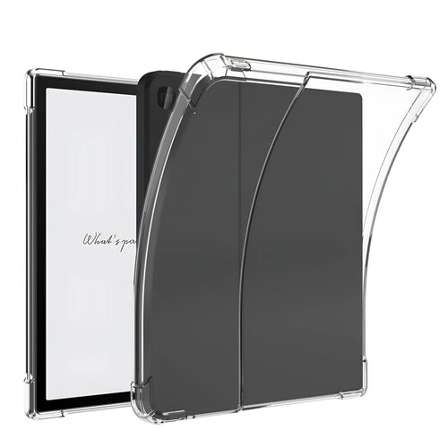 Transparent airbag phone case for 7-inch Xiaomi smartphone showing shockproof design