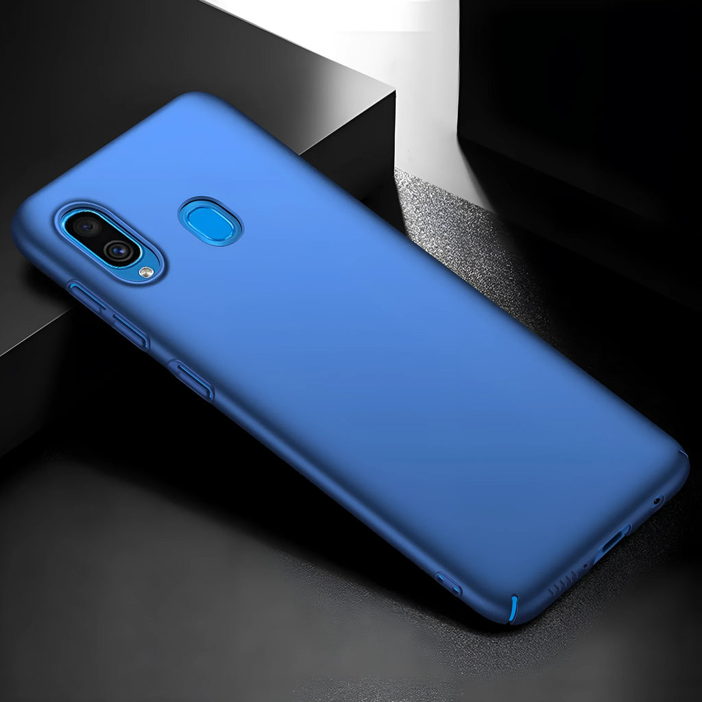 Galaxy A20 classic frosted PC phone case in Graphite Black for Samsung A20 back cover
