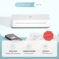 Small plastic thermal ribbon learning printer for remote homework and document printing