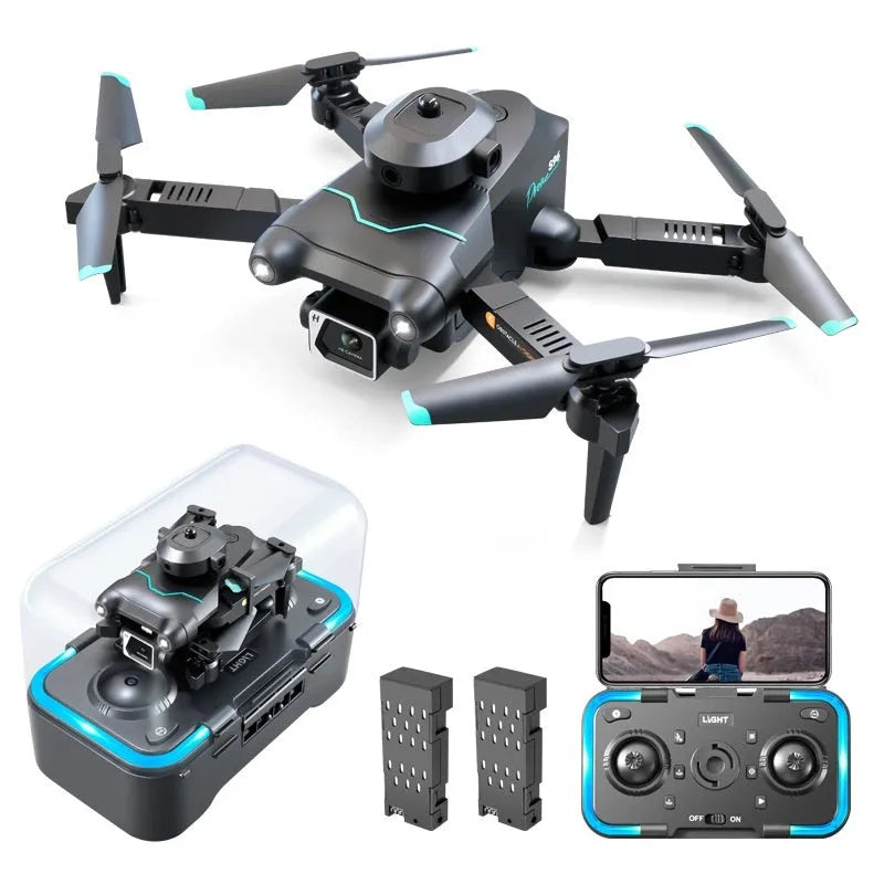Black four-axis obstacle avoidance drone with 4K camera for youth training measuring under 30cm