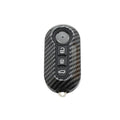 Fiat 500 key fob replacement case in ABS plastic, colours black red dark blue.
