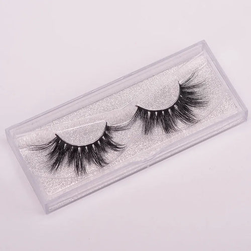 Handmade 5D mink false eyelashes set with storage case and application brush