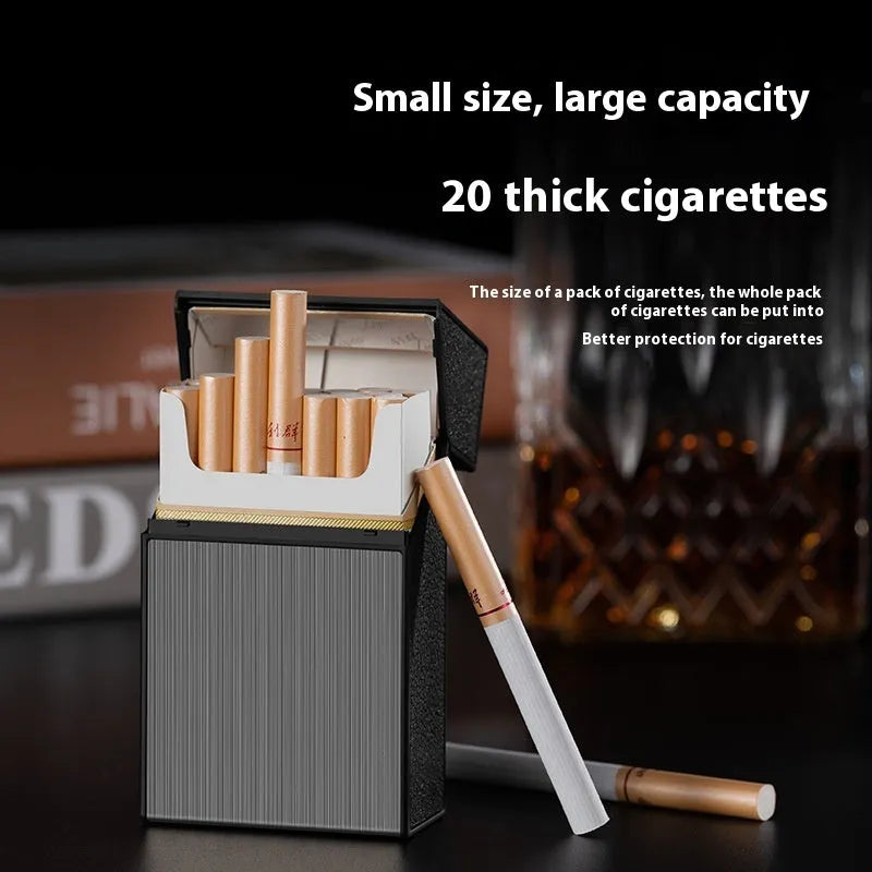 USB charging windproof cigarette lighter with metal body in gold brushed finish