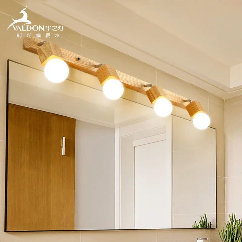Single-head LED wall lamp with a 24cm size for mirror cabinets