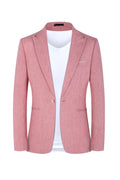 Men's light blue casual Western-style two-piece suit jacket and trousers for spring summer wear