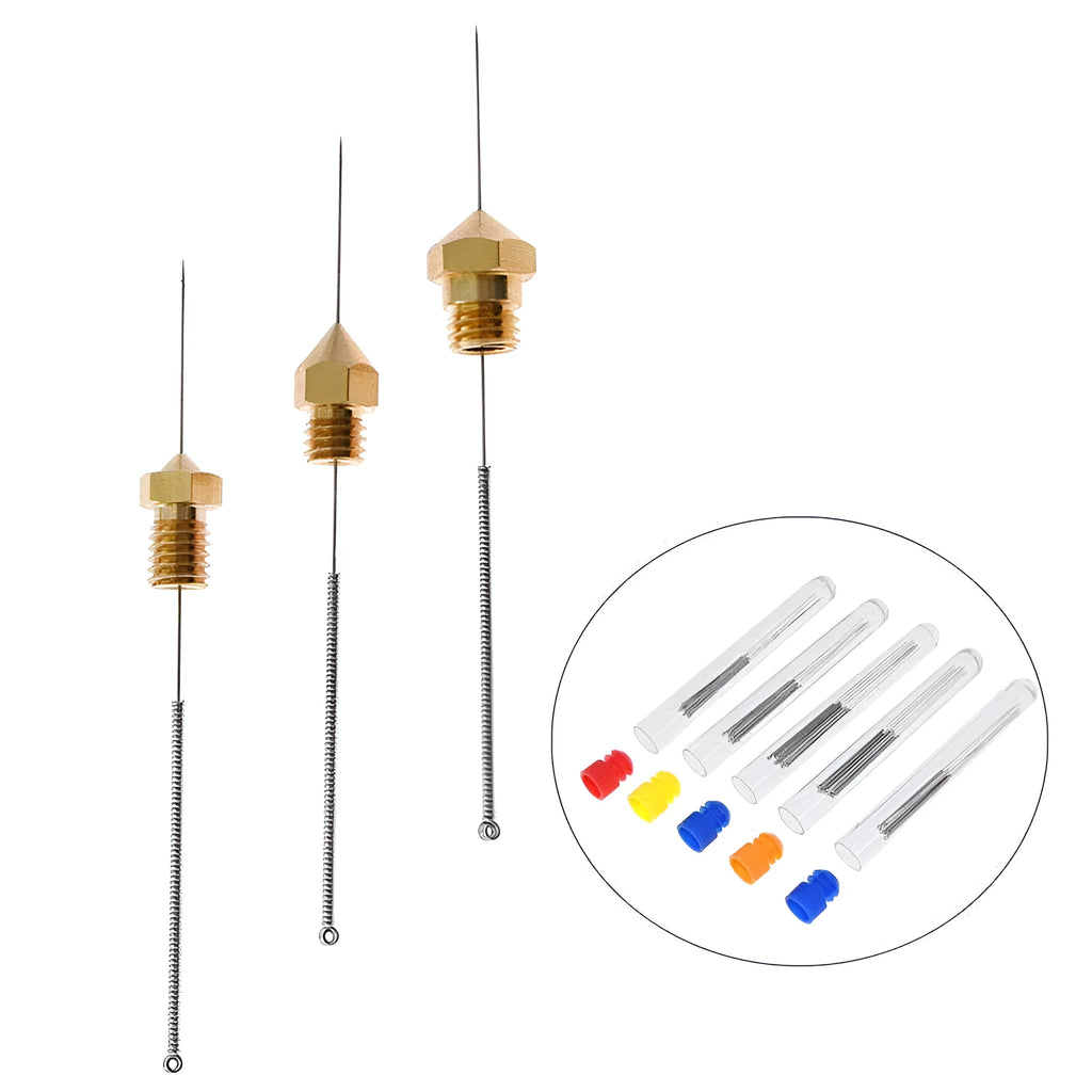 Mk8 E3D nozzle cleaning needles 10-piece set for 3D printer maintenance