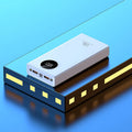 Super fast charge portable power bank with plastic shell, black colour, 20000mAh capacity