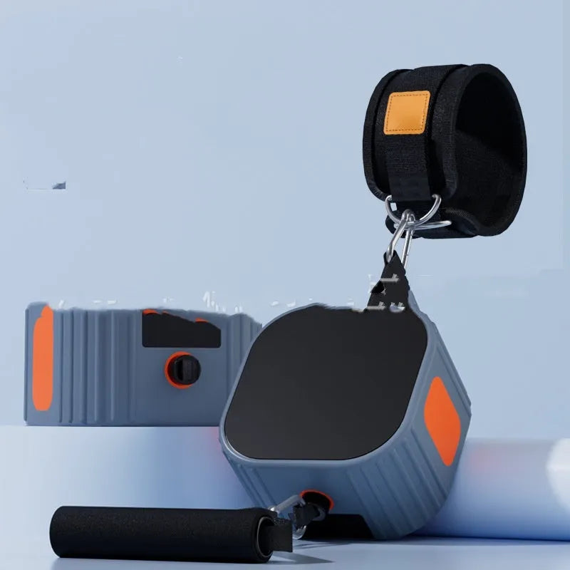 Multifunctional chest expander and dumbbell rowing machine fitness equipment with adjustable resistance bands