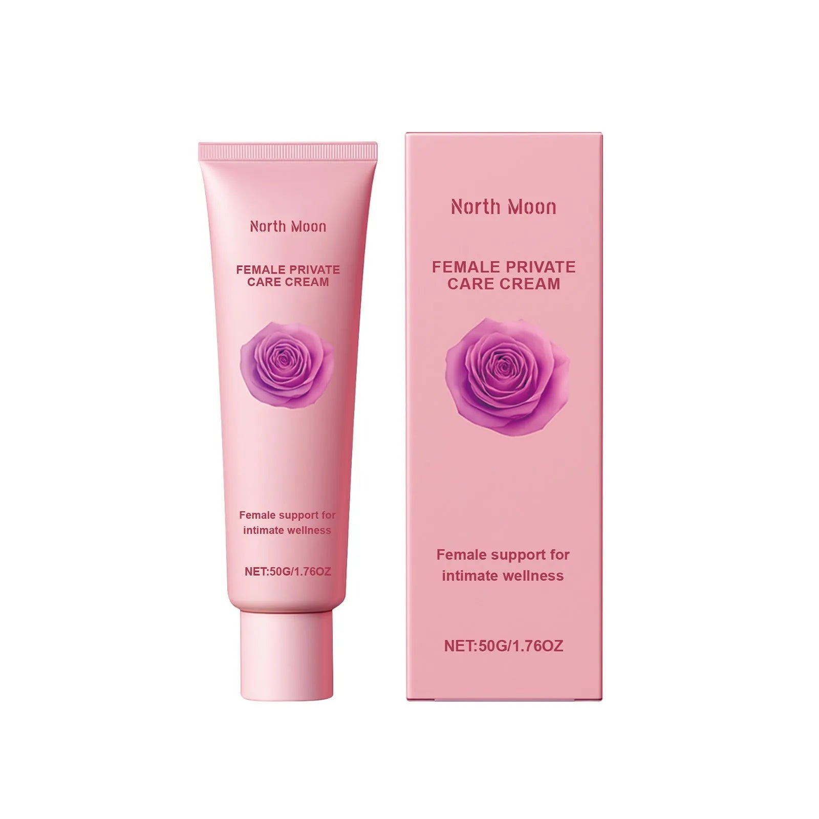50g moisturising cream jar with rose and peppermint extracts for dry skin care
