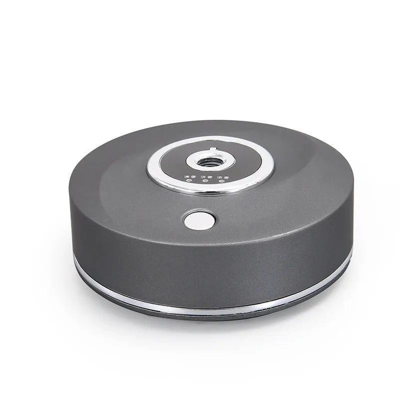 Intelligent vehicle mounted spray accessories in black plastic with USB cable and anti slip pad for car aromatherapy