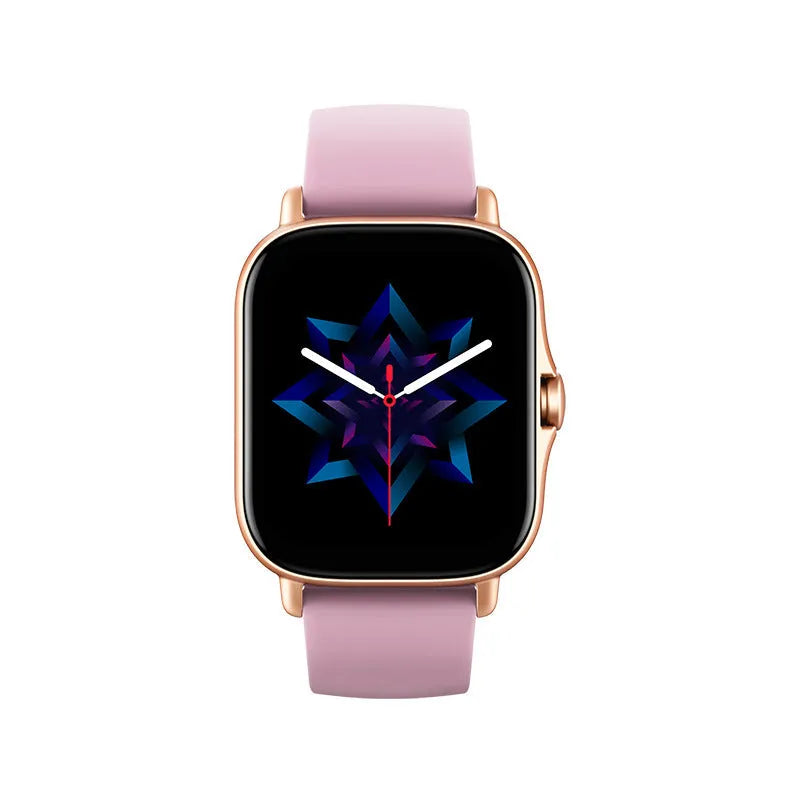 GT20 smartwatch with 1.75-inch screen on silicone band, showing heart rate monitoring display