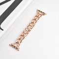 Denim chain metal Apple Watch strap in silver, black, gold, rose gold or Starlight colour options