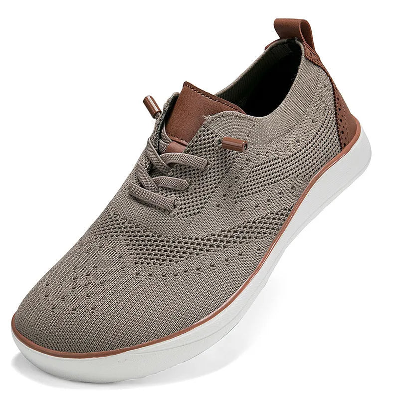 Widened fattened big wide last mesh walking shoes for larger feet in black fabric upper with flat EVA sole