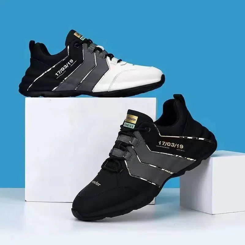 Casual sneakers for teenagers with thick plastic sole and mesh lining in various colours.