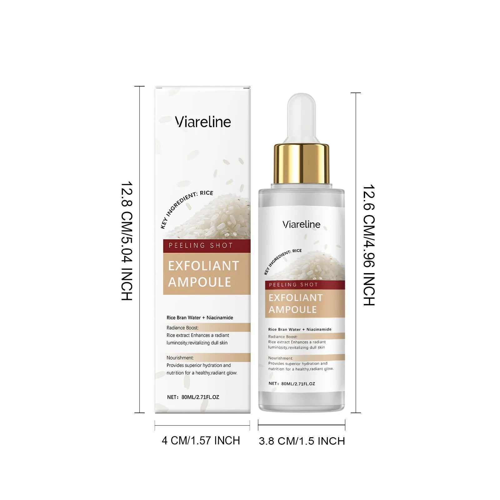 80ml bottle of cleansing nourishing facial liquid with salicylic acid and hyaluronic acid.