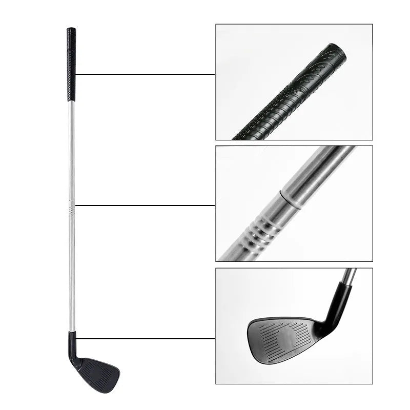 Metal golf club for adult or children's outdoor recreation and practice