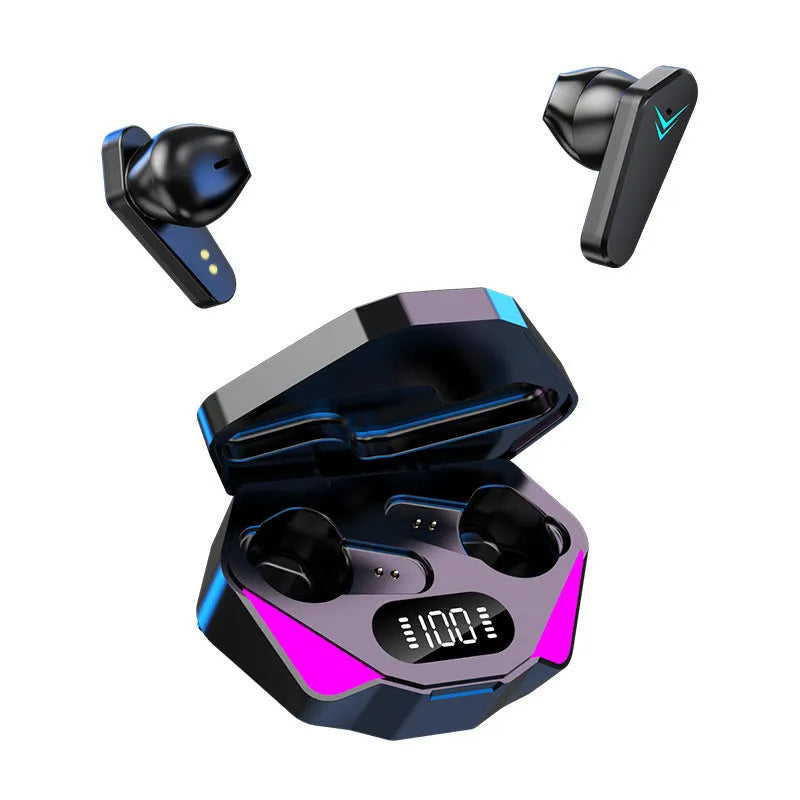 X15 wireless gaming Bluetooth in-ear headset with charging case in multiple colour options