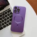 Magnetic suction liquid silica gel phone case with electroplating finish and lens film for iPhone XR