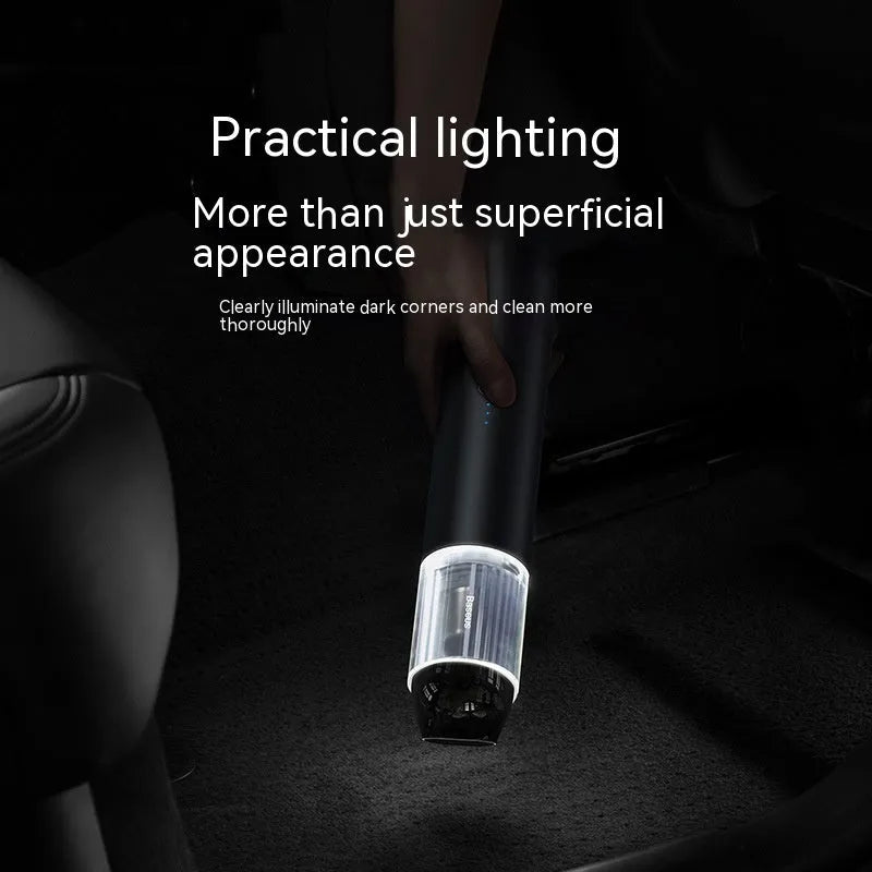 BASEUS A3 black wireless car vacuum cleaner with Type-C charging port