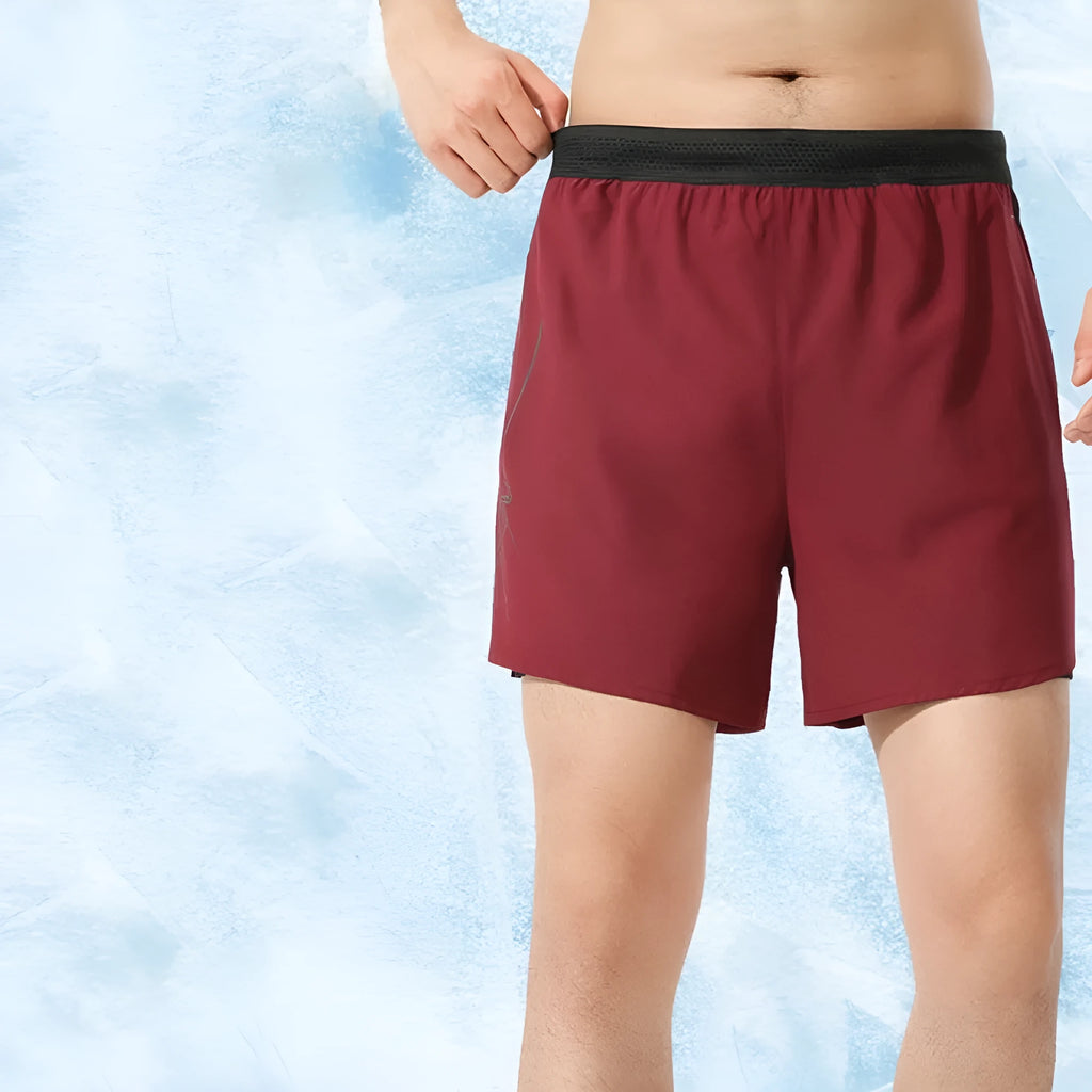 Men's polyester basketball shorts with low waist design in solid colour options