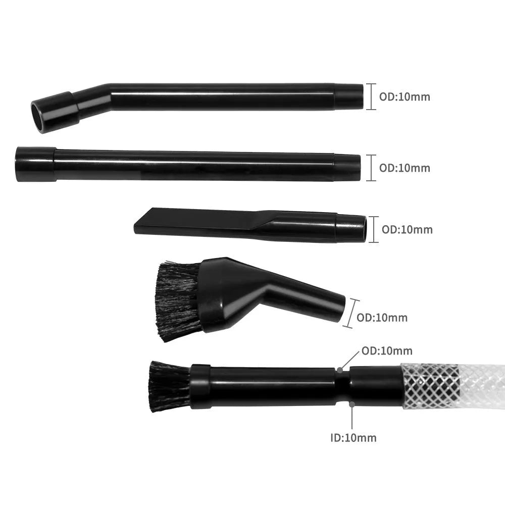 Eight-piece multifunctional small suction head set for vacuum cleaner auxiliary dust collection