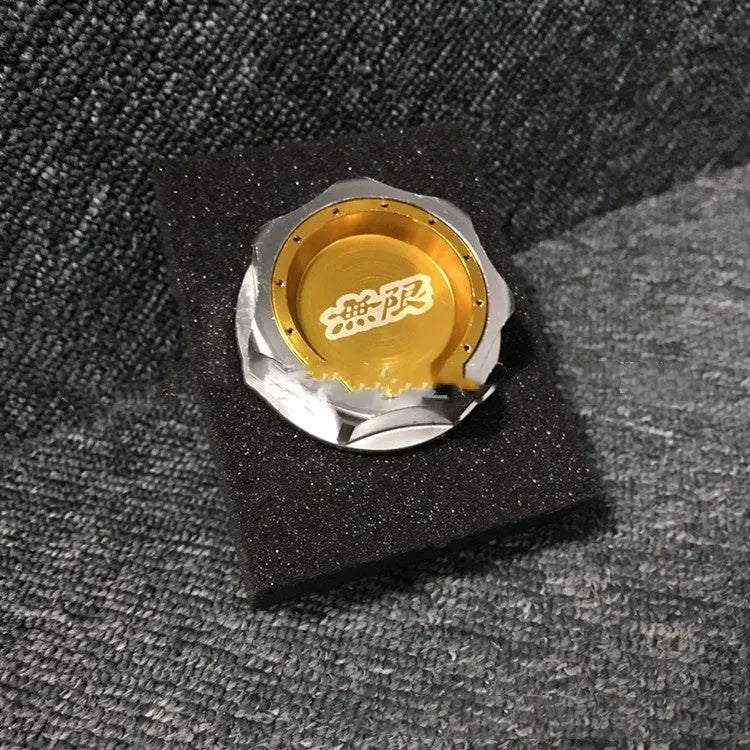 Aluminium alloy oil filter cap in six colour options for Honda vehicles