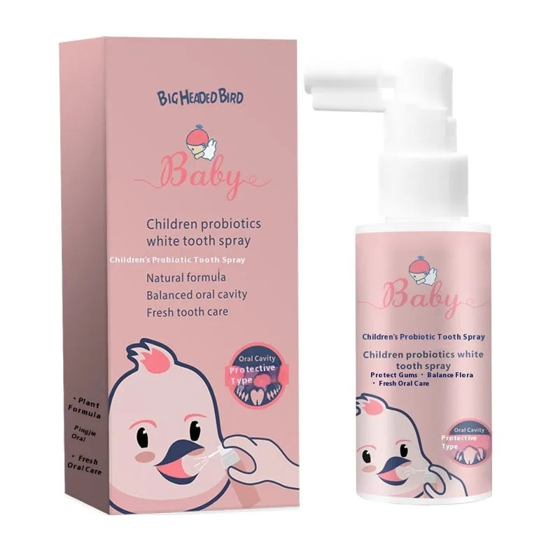 Children's probiotic white teeth cleaning spray bottle 40ml with anticavity properties