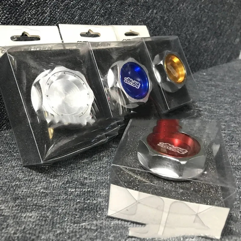 Aluminium alloy oil filter cap in six colour options for Honda vehicles