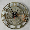 30cm acrylic wall clock black gold Mediterranean style wall hanging