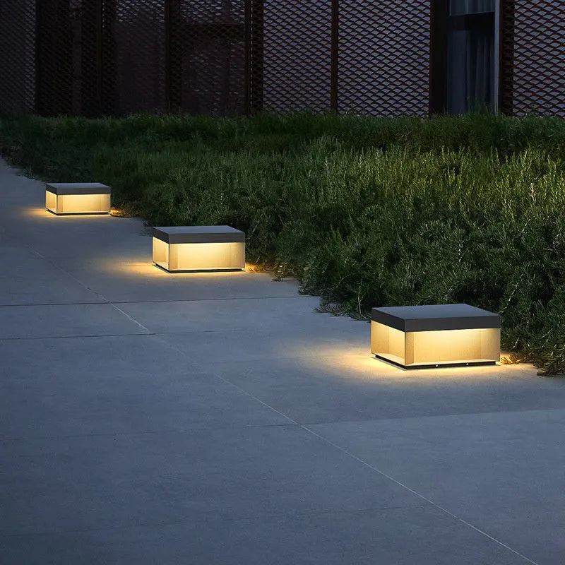 IP65 waterproof solar garden light LED 15.5cm size for outdoor lawn and path lighting